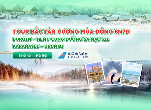 Tour Bắc Tân Cương mùa đông 8N7Đ từ Hà Nội | No Shopping